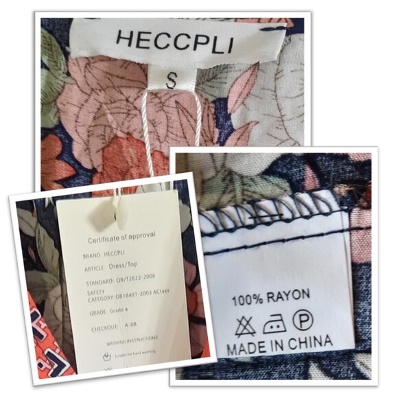 V Neck Tie-Waist Floral Bohemian Maxi Dress Flowy Ruffle w/Slit NWT! - Size S - Picture 12 of 16